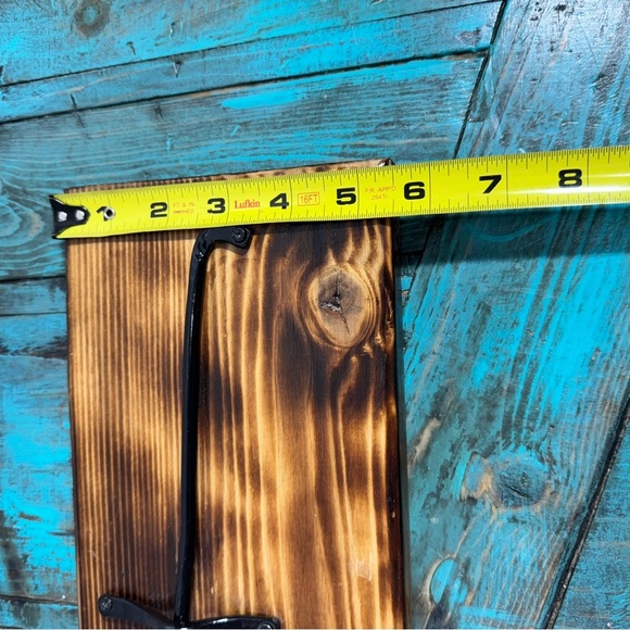 Iron Rose Metal Rose Iron Gift Forging Metal Art on Wood 6th Year Wedding Gift - Picture 10 of 13